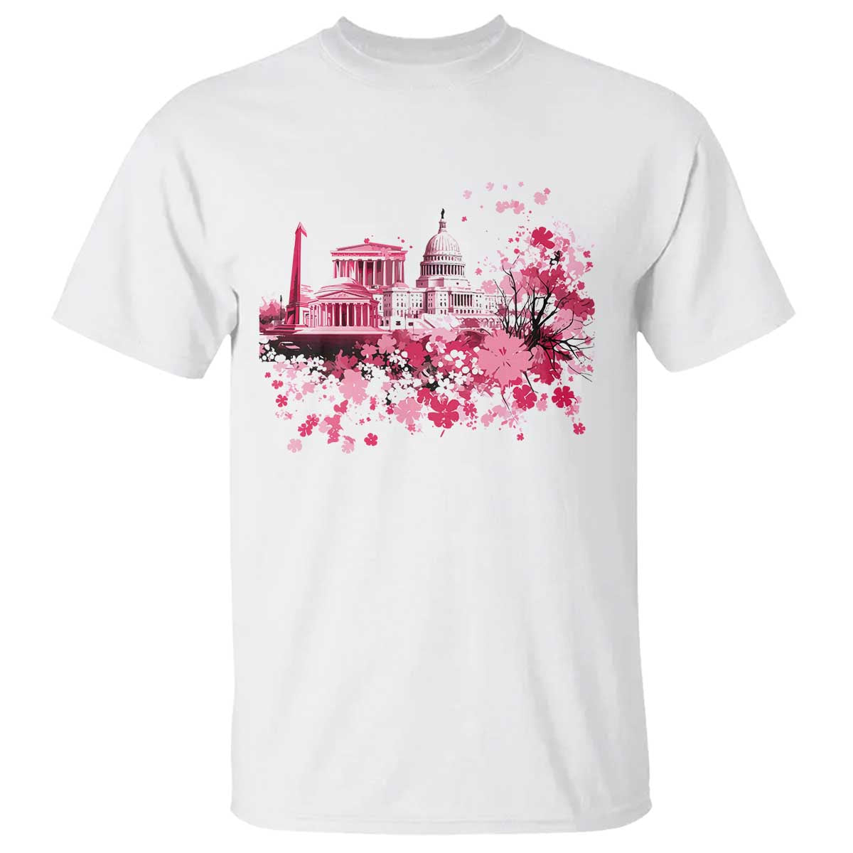washington-dc-cherry-blossoms-t-shirt-capitol-building-monuments-memorials-sakura