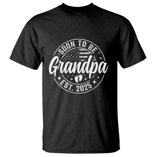 funny-promoted-to-grandpa-2025-t-shirt-newborn-vintage-american-flag-baby-footprint