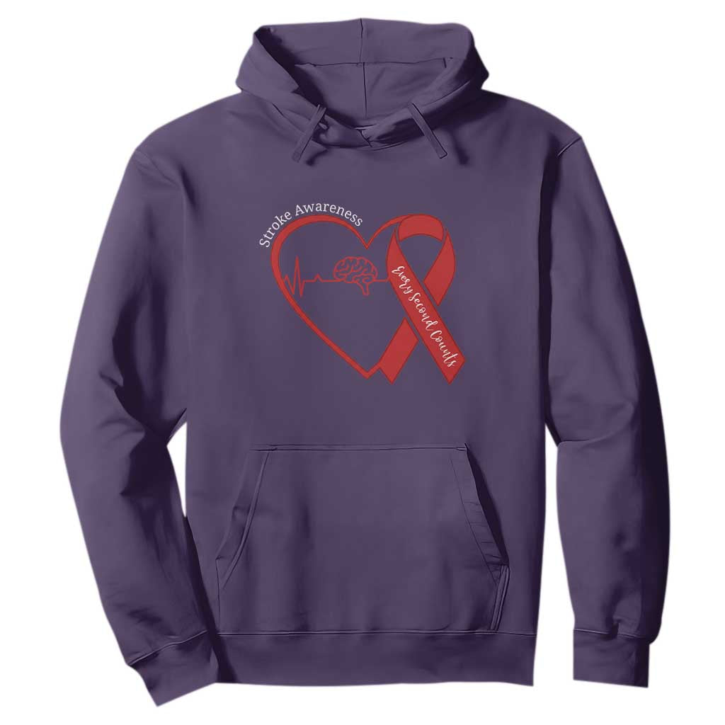 Stroke Support Hoodie Stroke Survivor Warrior Brain Attack