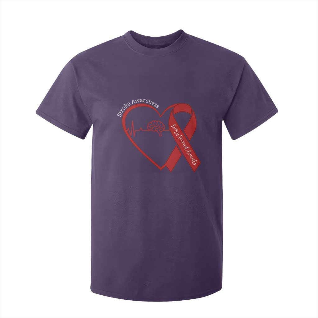 Stroke Support T Shirt For Kid Stroke Survivor Warrior Brain Attack