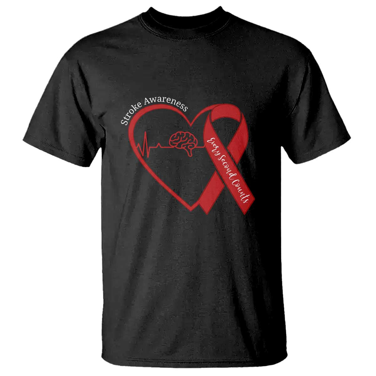 Stroke Support T Shirt Stroke Survivor Warrior Brain Attack