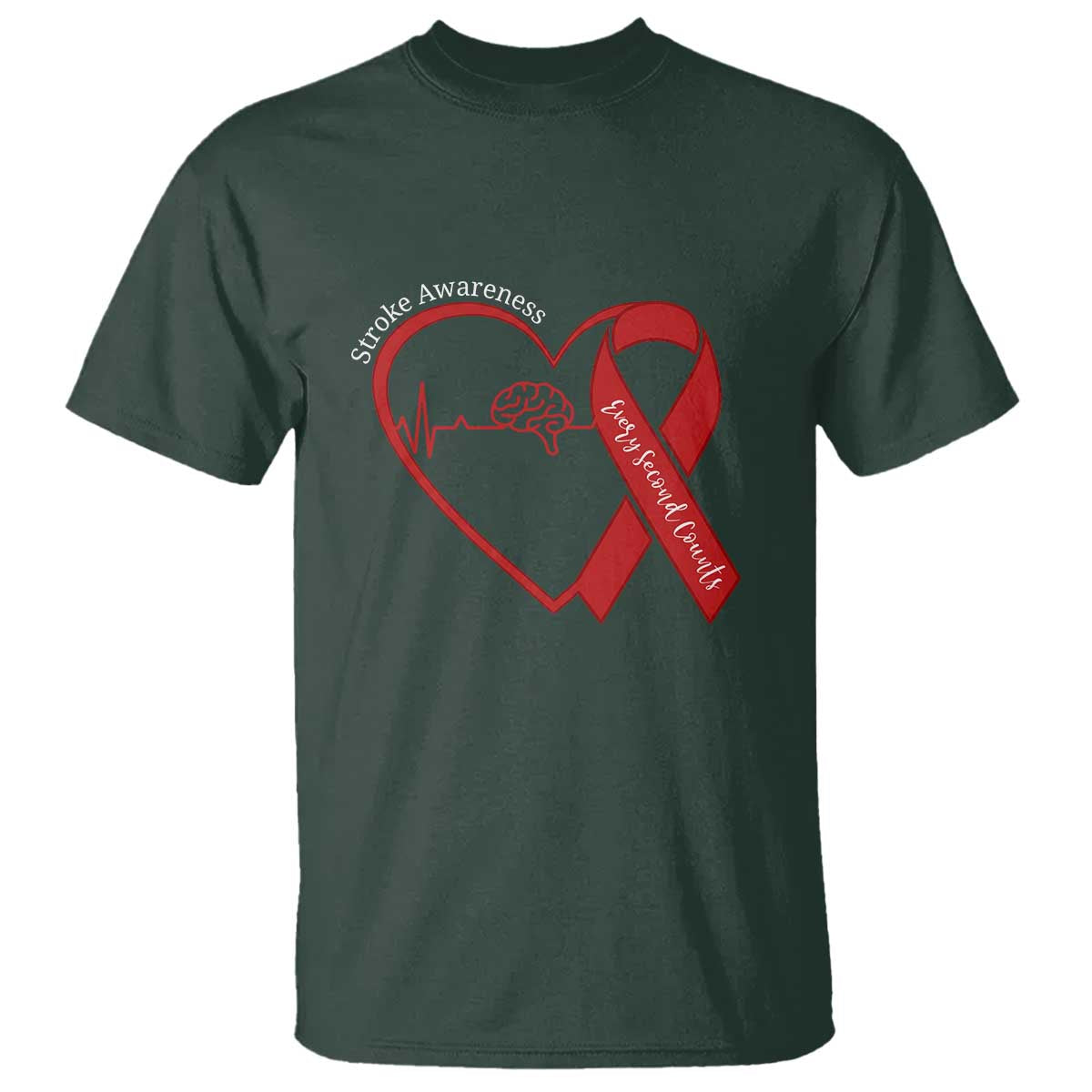 Stroke Support T Shirt Stroke Survivor Warrior Brain Attack