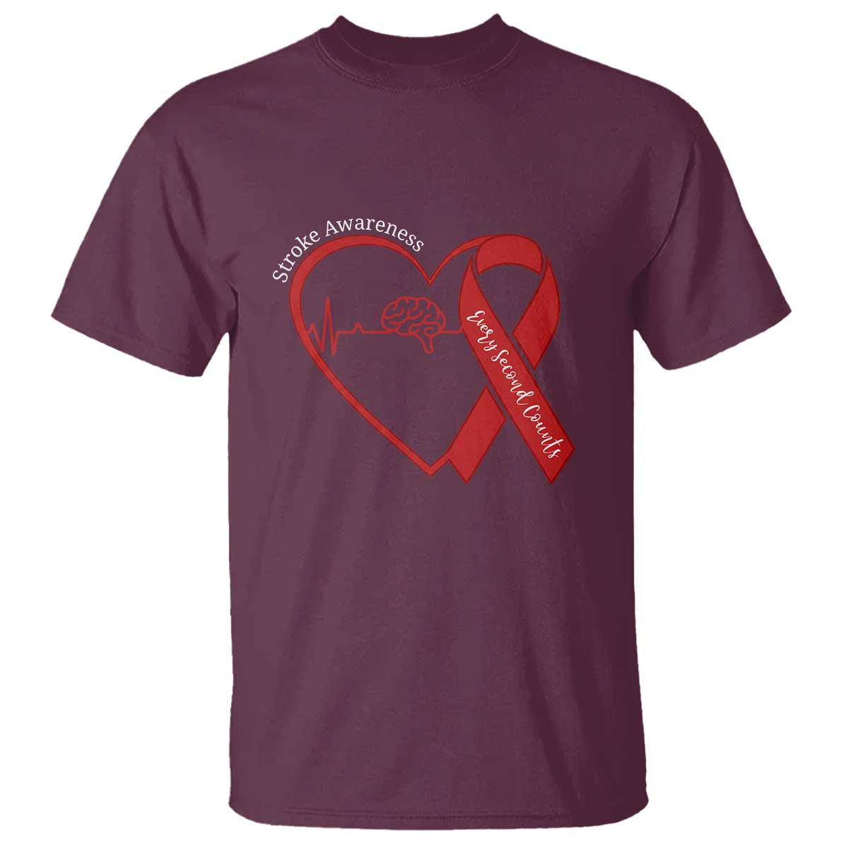 Stroke Support T Shirt Stroke Survivor Warrior Brain Attack