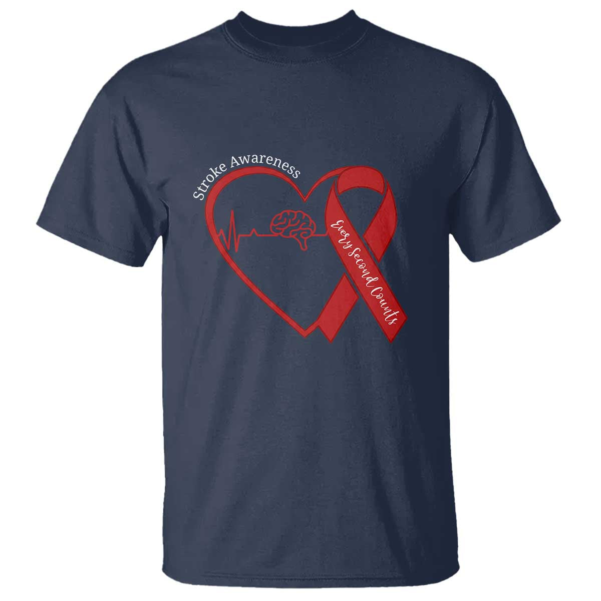 Stroke Support T Shirt Stroke Survivor Warrior Brain Attack