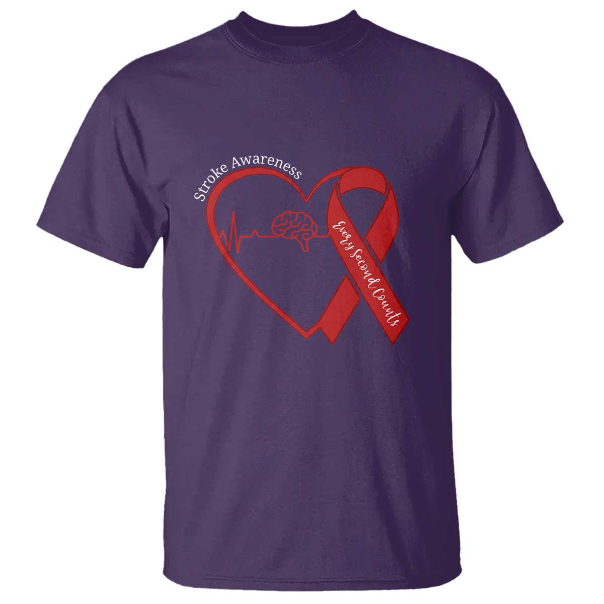Stroke Support T Shirt Stroke Survivor Warrior Brain Attack