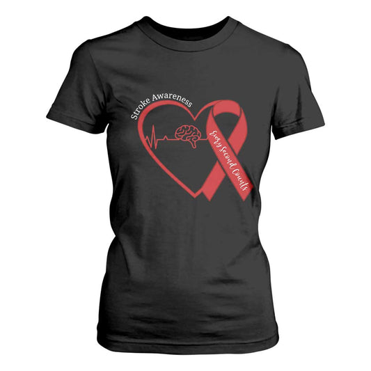 Stroke Support T Shirt For Women Stroke Survivor Warrior Brain Attack