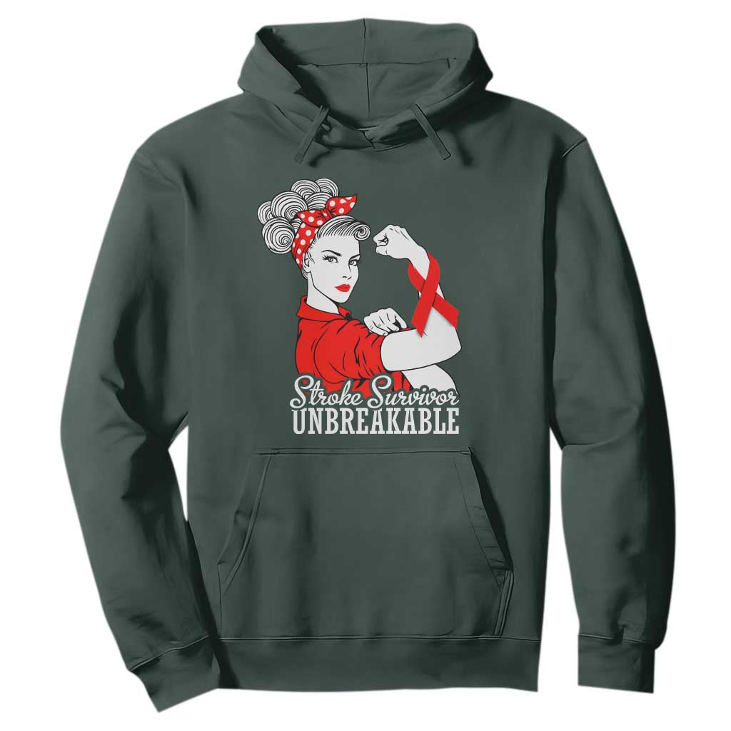 Stroke Survivor Unbreakable Hoodie Stroke Support Gift