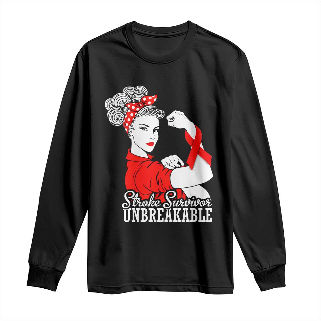 Stroke Survivor Unbreakable Long Sleeve Shirt Stroke Support Gift