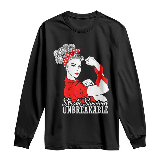 Stroke Survivor Unbreakable Long Sleeve Shirt Stroke Support Gift