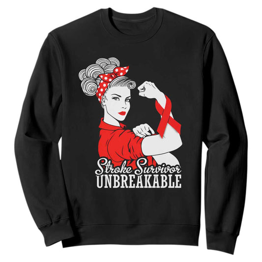 Stroke Survivor Unbreakable Sweatshirt Stroke Support Gift