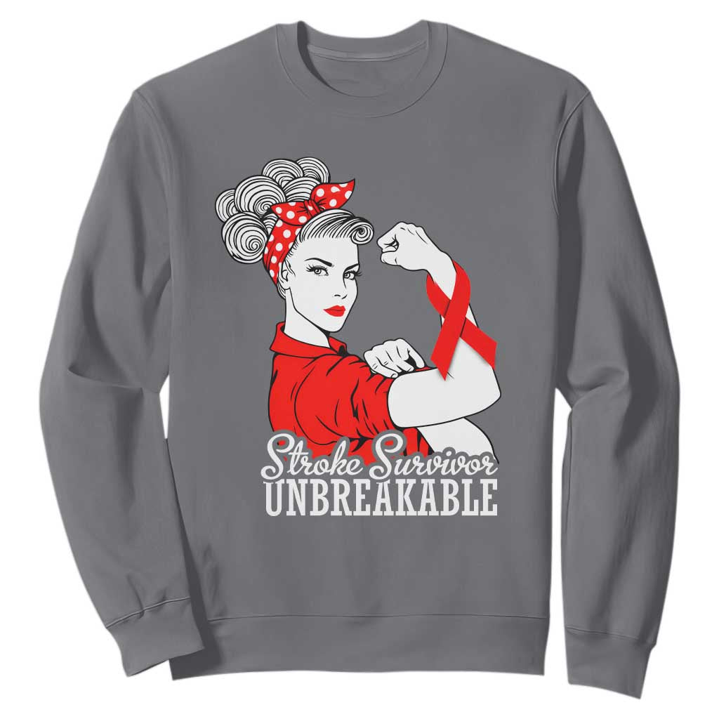 Stroke Survivor Unbreakable Sweatshirt Stroke Support Gift