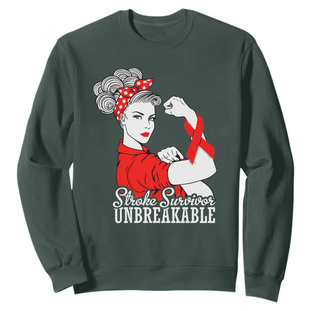 Stroke Survivor Unbreakable Sweatshirt Stroke Support Gift