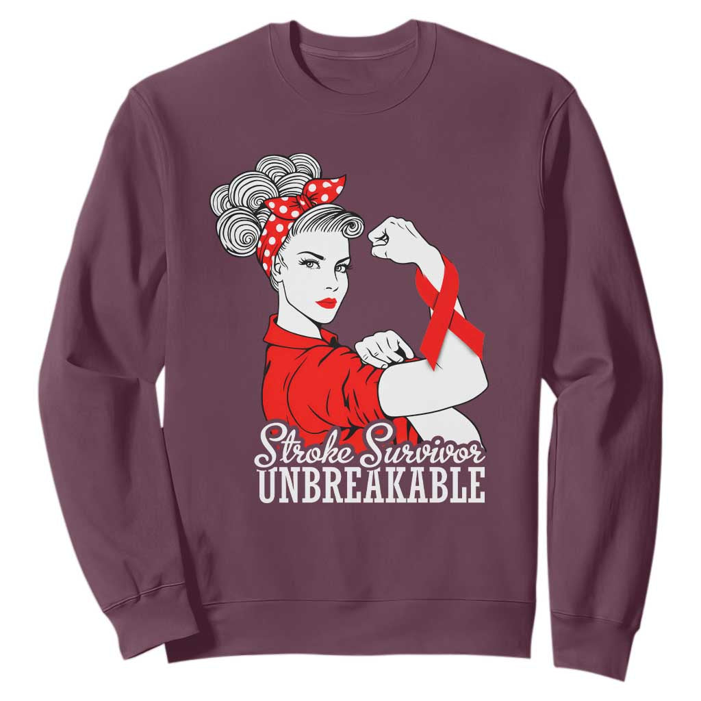 Stroke Survivor Unbreakable Sweatshirt Stroke Support Gift