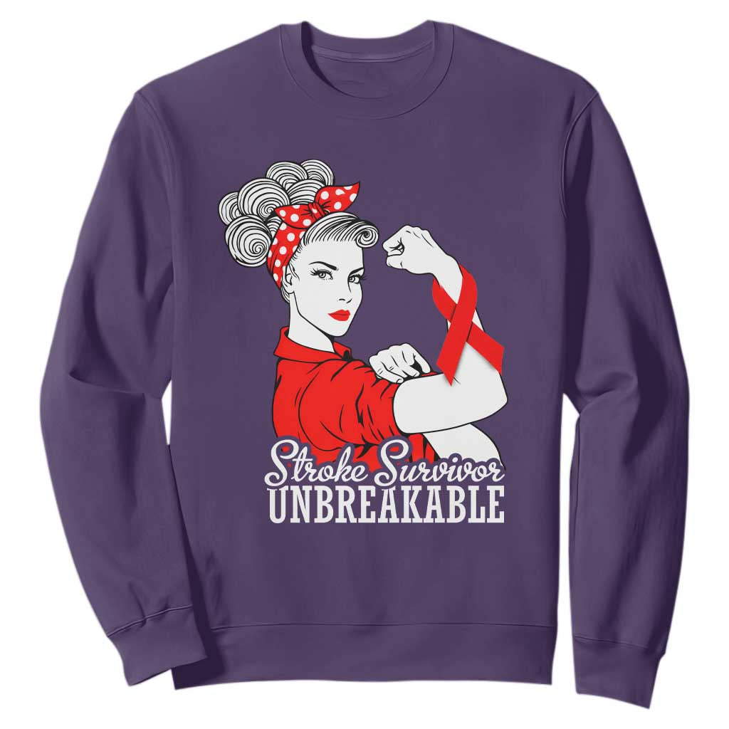 Stroke Survivor Unbreakable Sweatshirt Stroke Support Gift