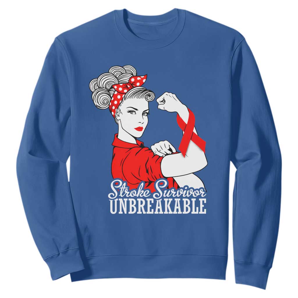 Stroke Survivor Unbreakable Sweatshirt Stroke Support Gift