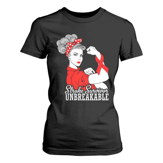 Stroke Survivor Unbreakable T Shirt For Women Stroke Support Gift