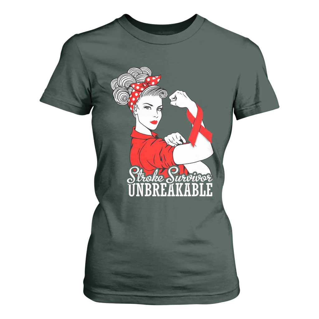 Stroke Survivor Unbreakable T Shirt For Women Stroke Support Gift