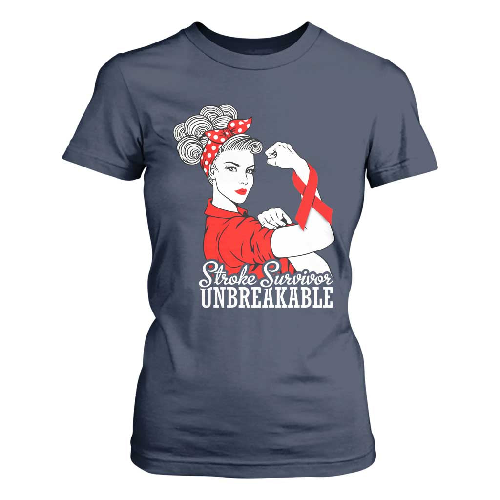 Stroke Survivor Unbreakable T Shirt For Women Stroke Support Gift