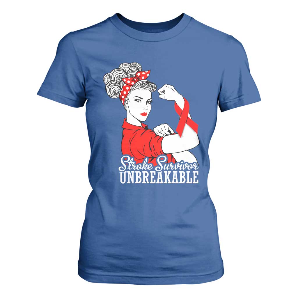 Stroke Survivor Unbreakable T Shirt For Women Stroke Support Gift