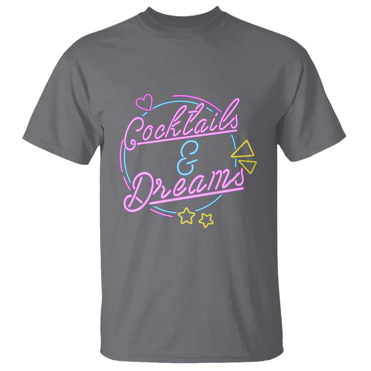 80s-vintage-style-t-shirt-cocktails-and-dreams-neon-sign-summer-vibe