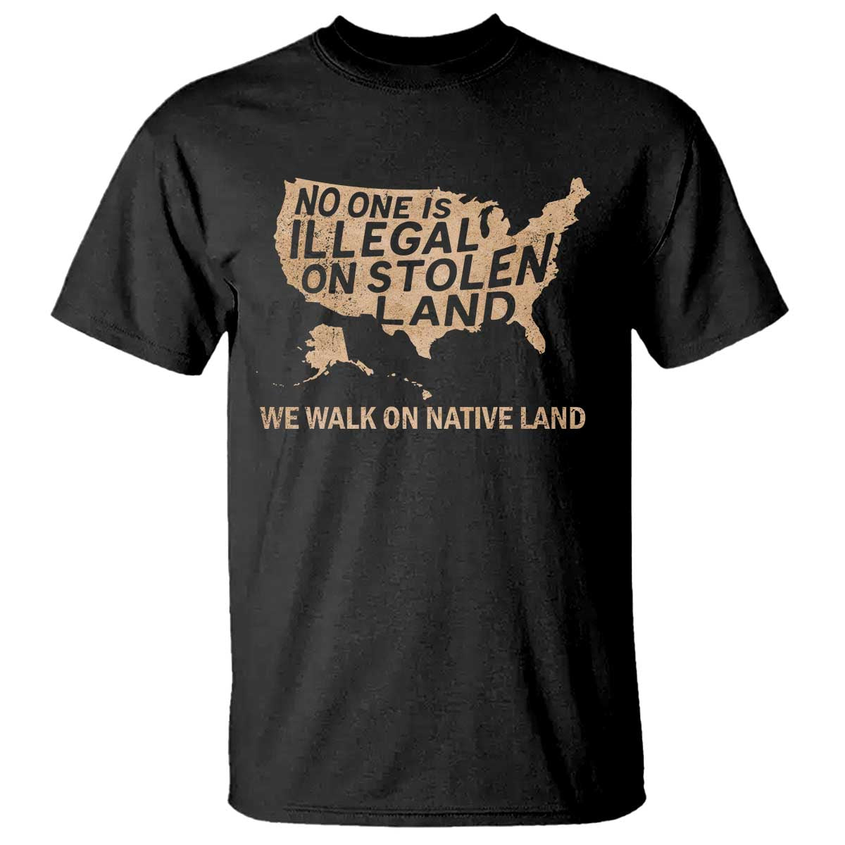 no-one-is-illegal-on-stolen-land-t-shirt-we-walk-on-native-land-vintage-american-map