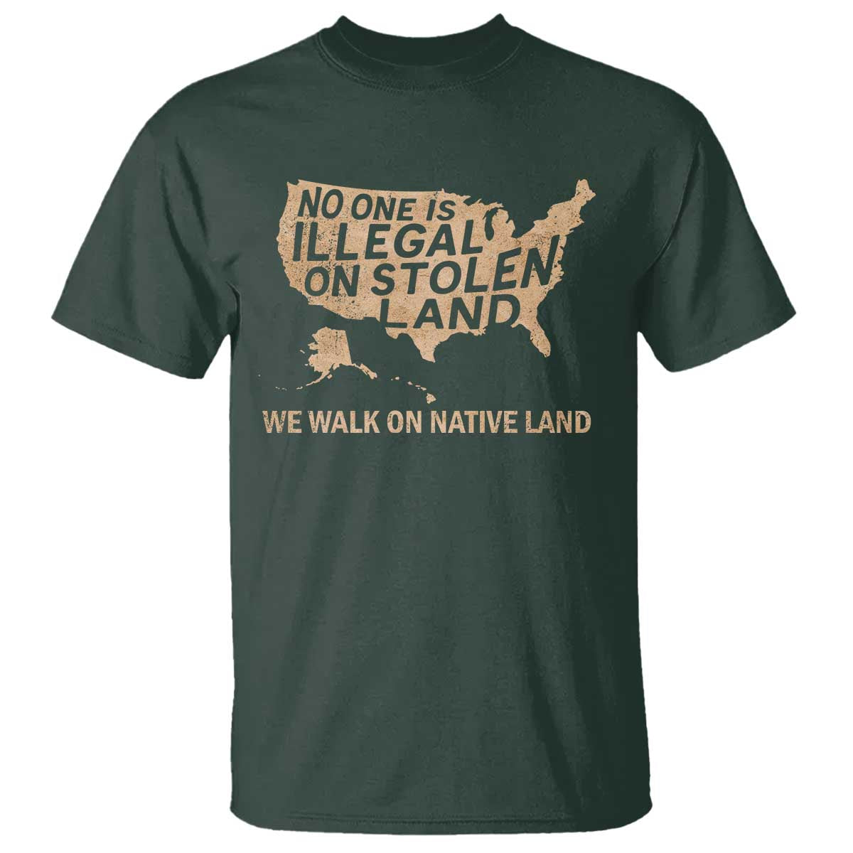 no-one-is-illegal-on-stolen-land-t-shirt-we-walk-on-native-land-vintage-american-map