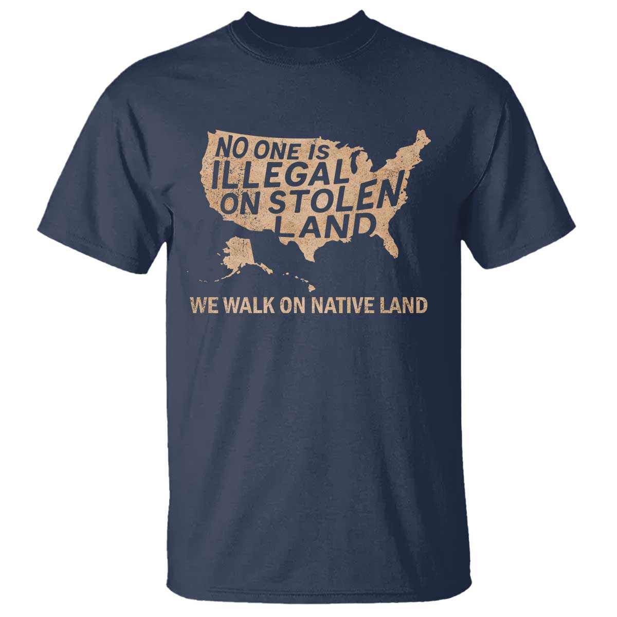no-one-is-illegal-on-stolen-land-t-shirt-we-walk-on-native-land-vintage-american-map