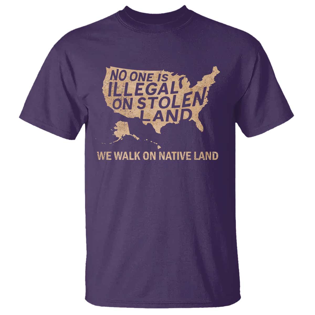 no-one-is-illegal-on-stolen-land-t-shirt-we-walk-on-native-land-vintage-american-map