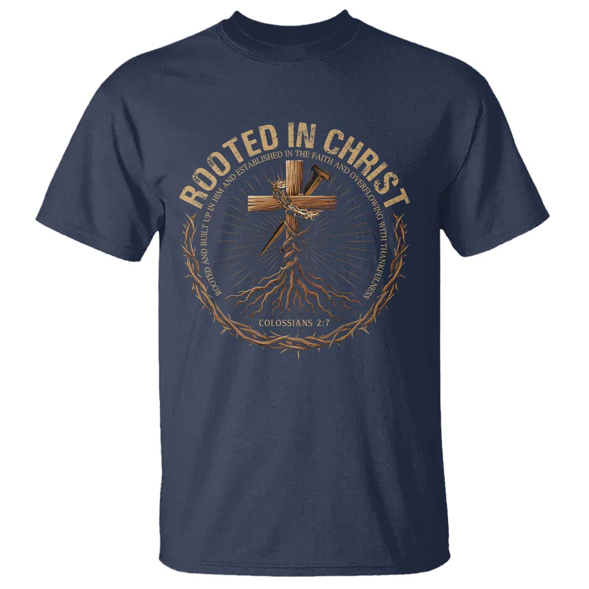 rooted-in-christ-t-shirt-jesus-christian-cross-bible-verse