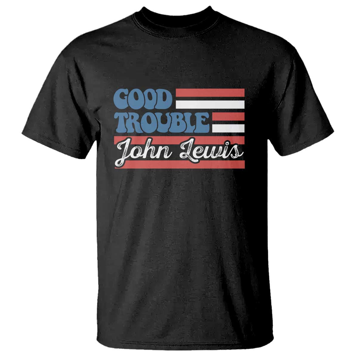 funny-john-lewis-good-trouble-t-shirt-vintage-american-flag