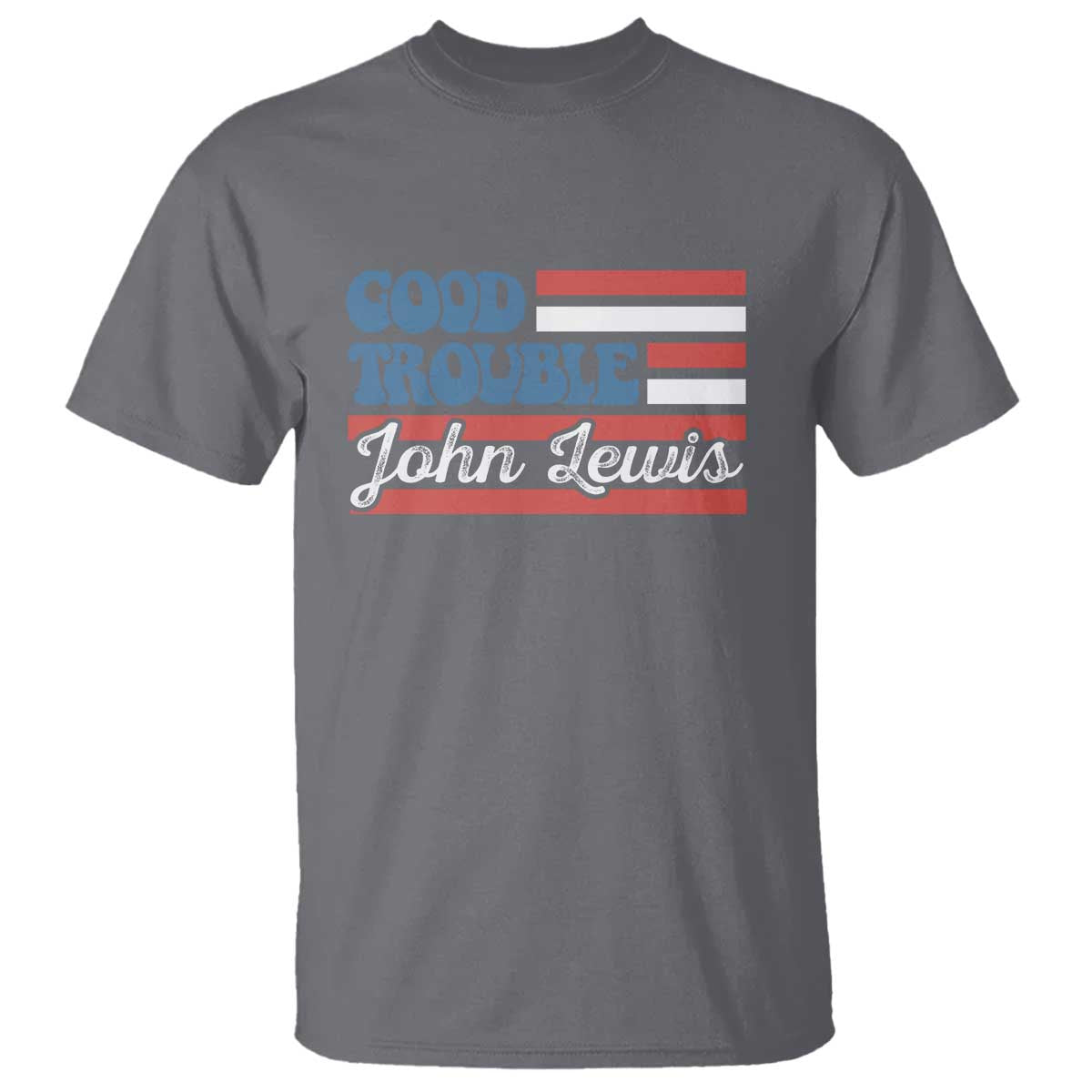 funny-john-lewis-good-trouble-t-shirt-vintage-american-flag