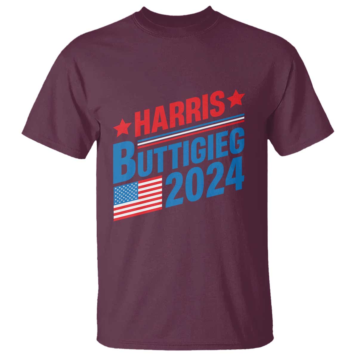 harris-buttigieg-2024-t-shirt-presidential-election-american-flag