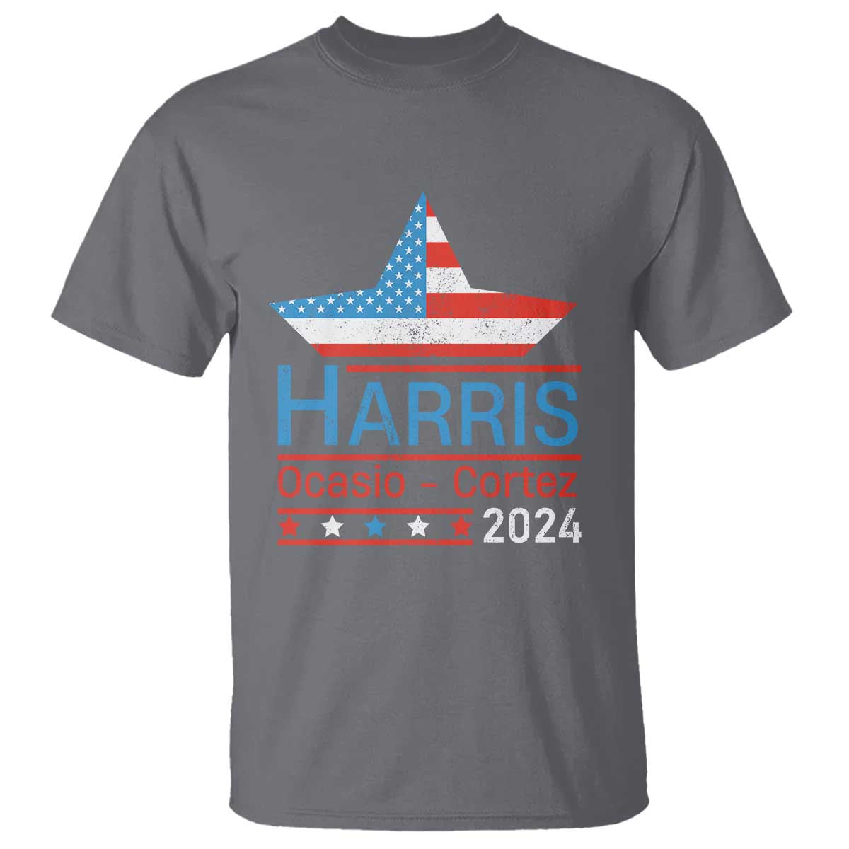 harris-ocasio-cortez-2024-t-shirt-american-flag-election-star