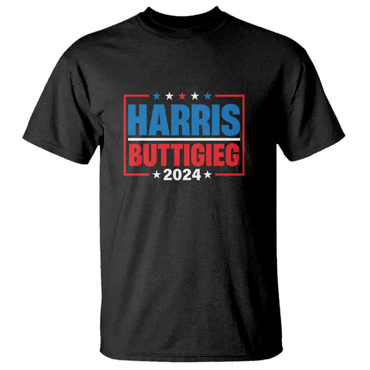 harris-buttigieg-2024-t-shirt-presidential-election-american-flag-star