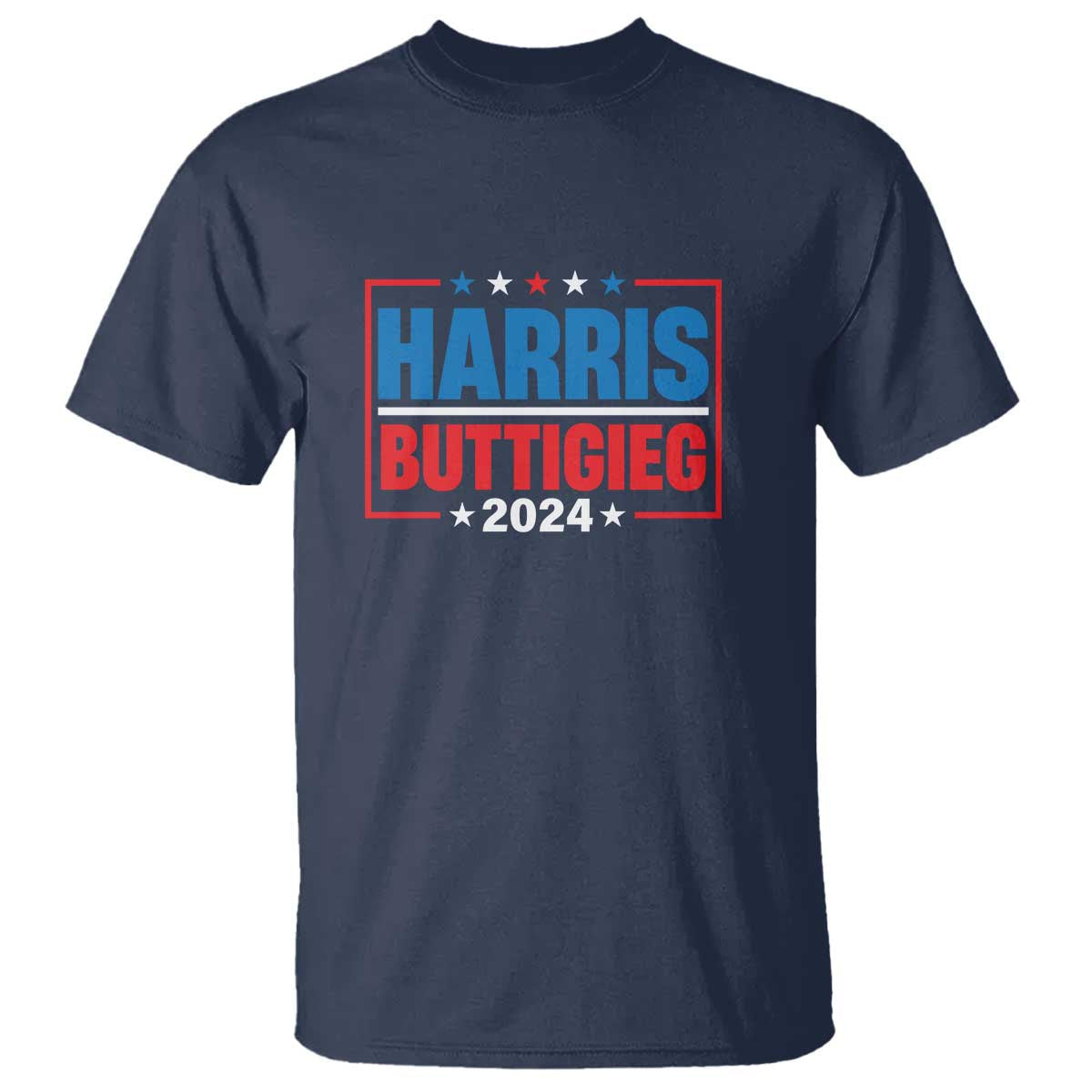 harris-buttigieg-2024-t-shirt-presidential-election-american-flag-star