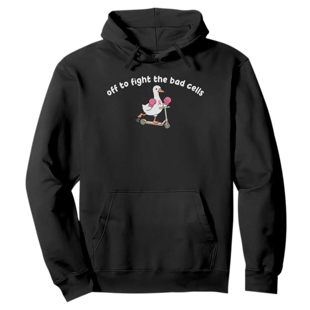 Funny Goose Breast Cancer Support Hoodie Off To Fight The Bad Cells