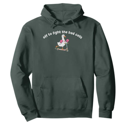 Funny Goose Breast Cancer Support Hoodie Off To Fight The Bad Cells