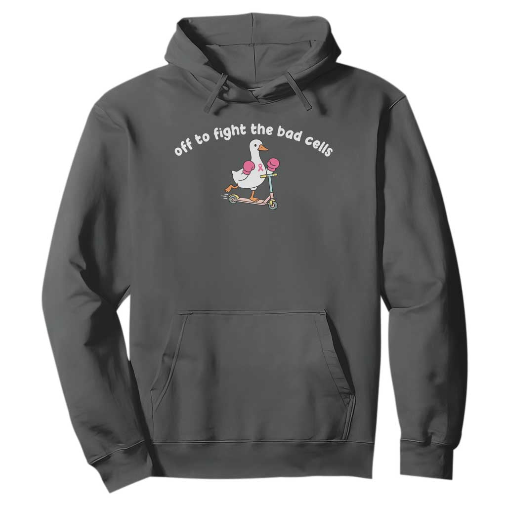 Funny Goose Breast Cancer Support Hoodie Off To Fight The Bad Cells