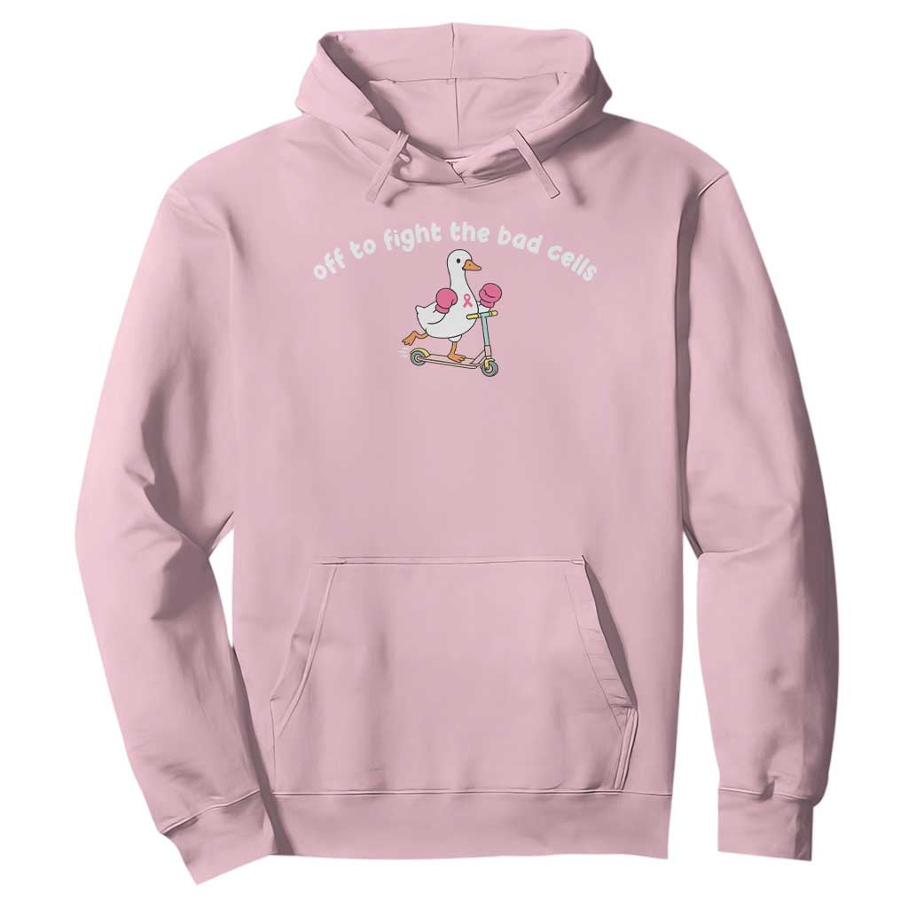 Funny Goose Breast Cancer Support Hoodie Off To Fight The Bad Cells