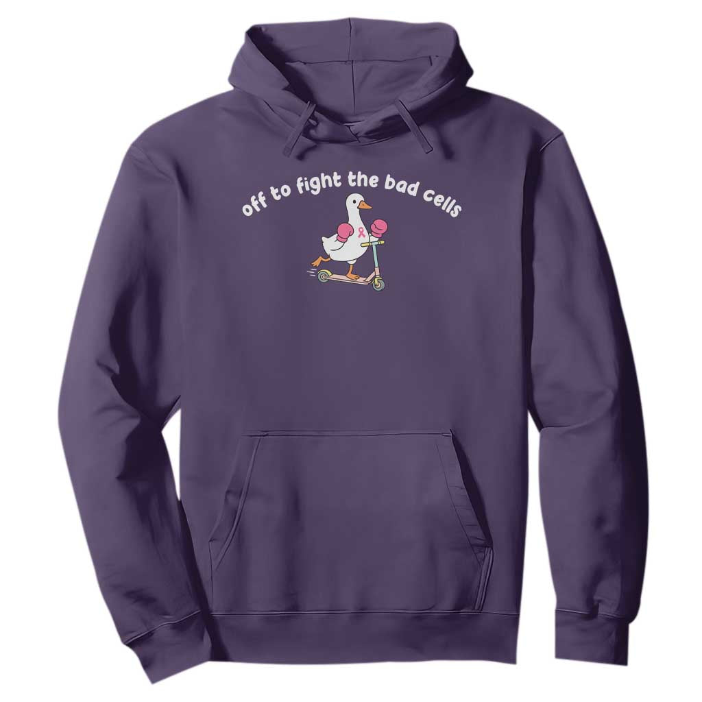 Funny Goose Breast Cancer Support Hoodie Off To Fight The Bad Cells