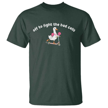 Funny Goose Breast Cancer Support T Shirt Off To Fight The Bad Cells
