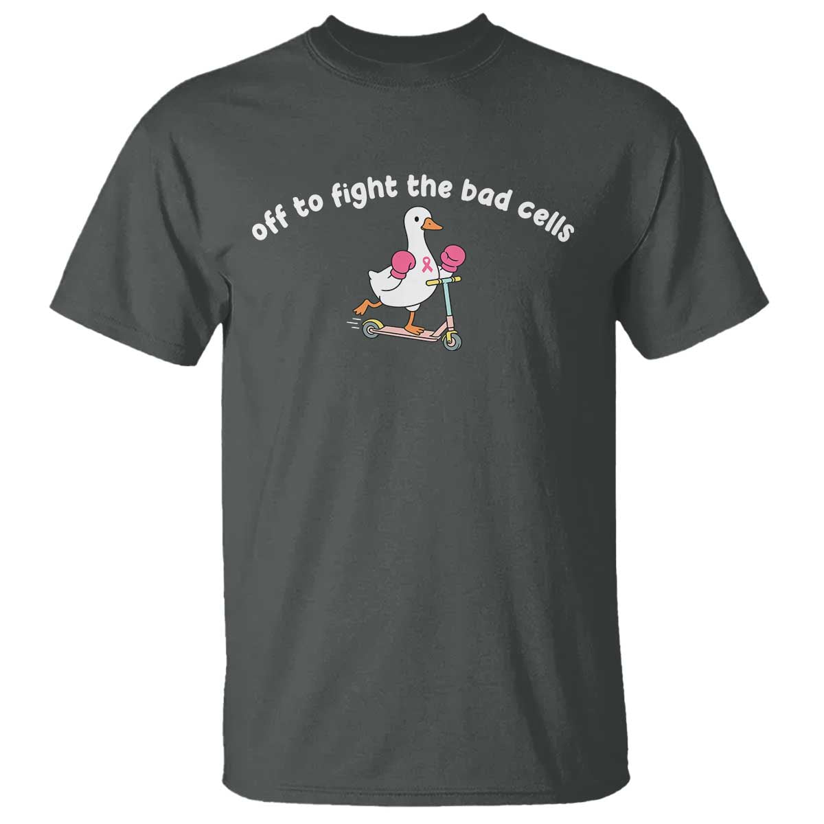 Funny Goose Breast Cancer Support T Shirt Off To Fight The Bad Cells
