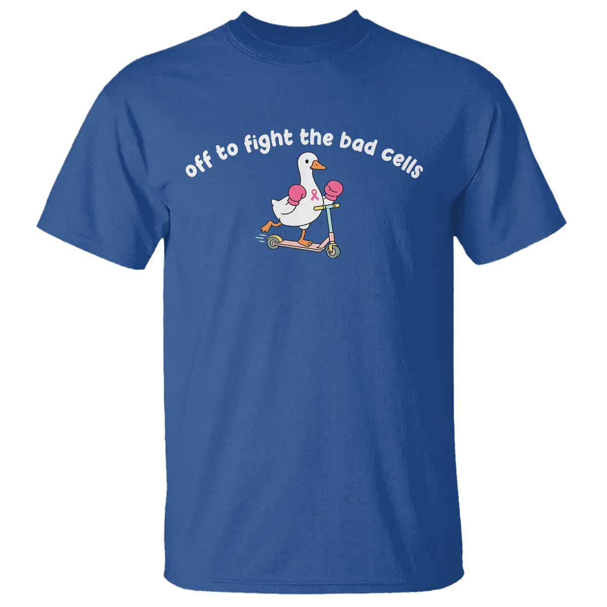 Funny Goose Breast Cancer Support T Shirt Off To Fight The Bad Cells
