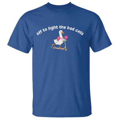 Funny Goose Breast Cancer Support T Shirt Off To Fight The Bad Cells