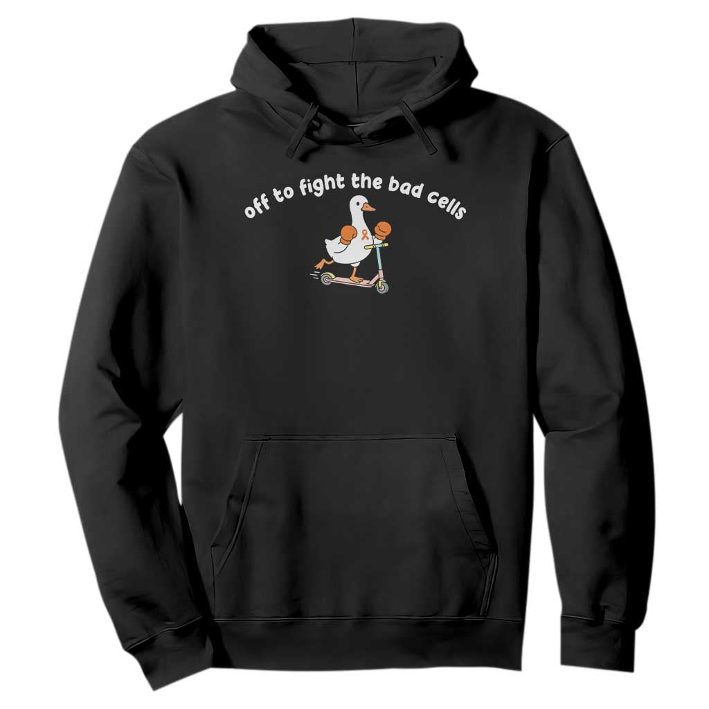 Funny Goose Leukemia Cancer Support Hoodie Off To Fight The Bad Cells