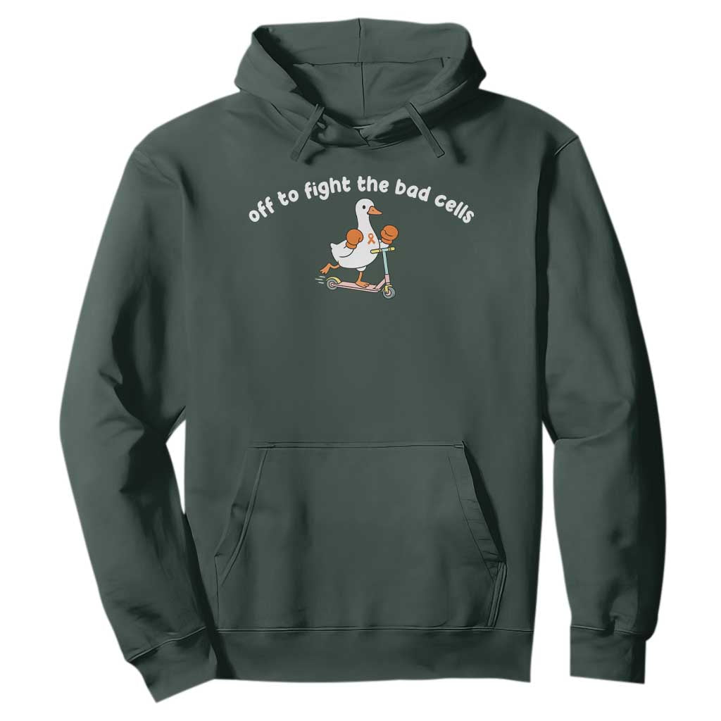 Funny Goose Leukemia Cancer Support Hoodie Off To Fight The Bad Cells