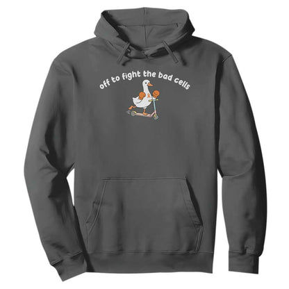 Funny Goose Leukemia Cancer Support Hoodie Off To Fight The Bad Cells