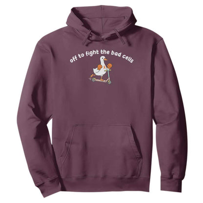 Funny Goose Leukemia Cancer Support Hoodie Off To Fight The Bad Cells