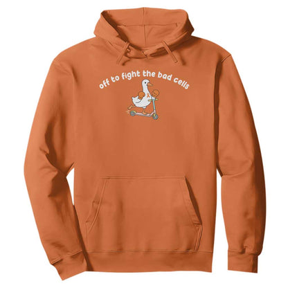 Funny Goose Leukemia Cancer Support Hoodie Off To Fight The Bad Cells