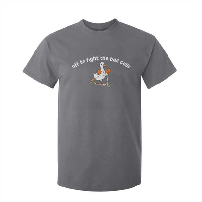 Funny Goose Leukemia Cancer Support T Shirt For Kid Off To Fight The Bad Cells